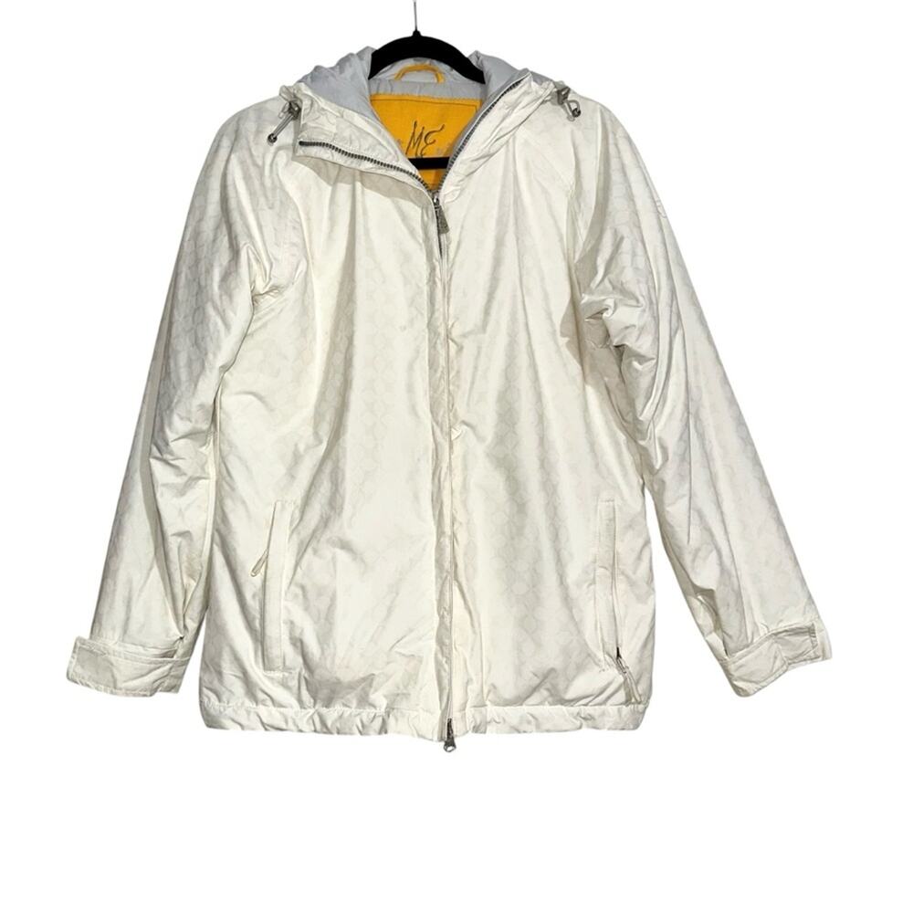 Obermeyer Bria White Skii Zip Up Hooded Jacket 6